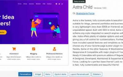 Come installare il Child Theme di Astra su WordPress Copertina