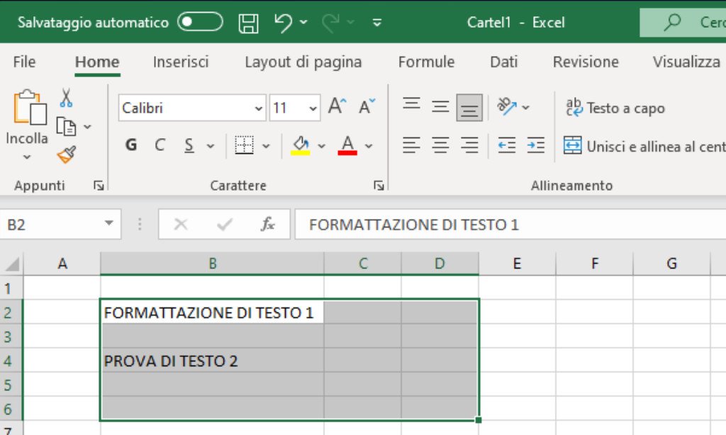 Adattare automaticamente la dimensione di righe e colonne in Excel Adattamento righe e colonne