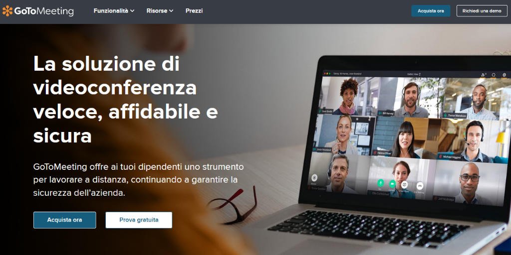 Migliori app per fare videochiamate di gruppo GoToMeeting