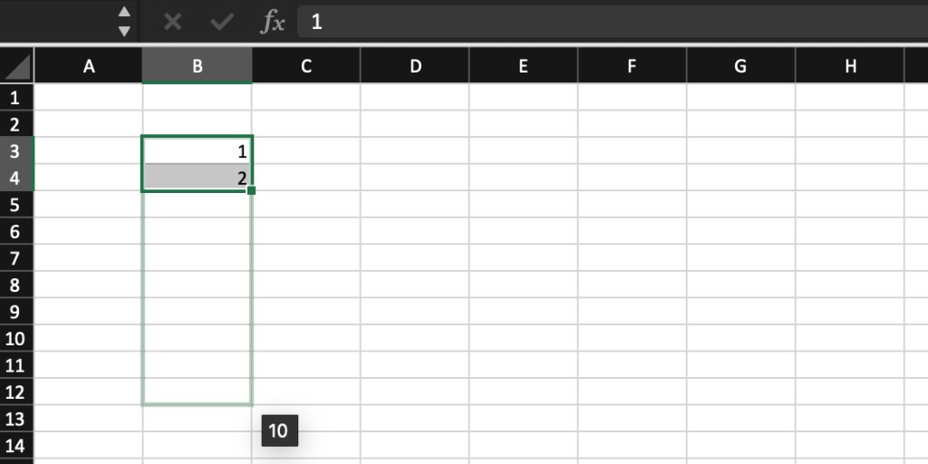 Come numerare automaticamente le caselle su Excel Impostare le caselle che si vuole selezionare