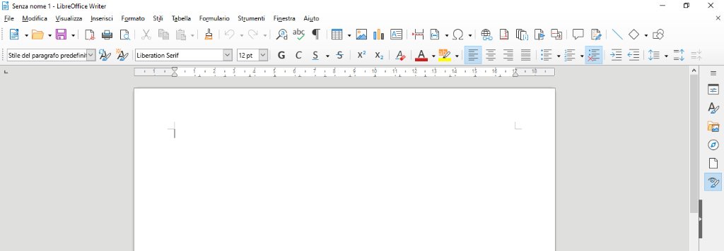 Come sistemare la barra degli strumenti su LibreOffice Writer Barra standard