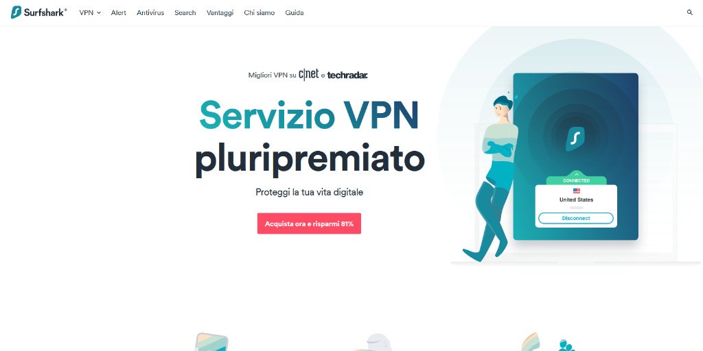 Lista delle migliori VPN a pagamento Surfshark