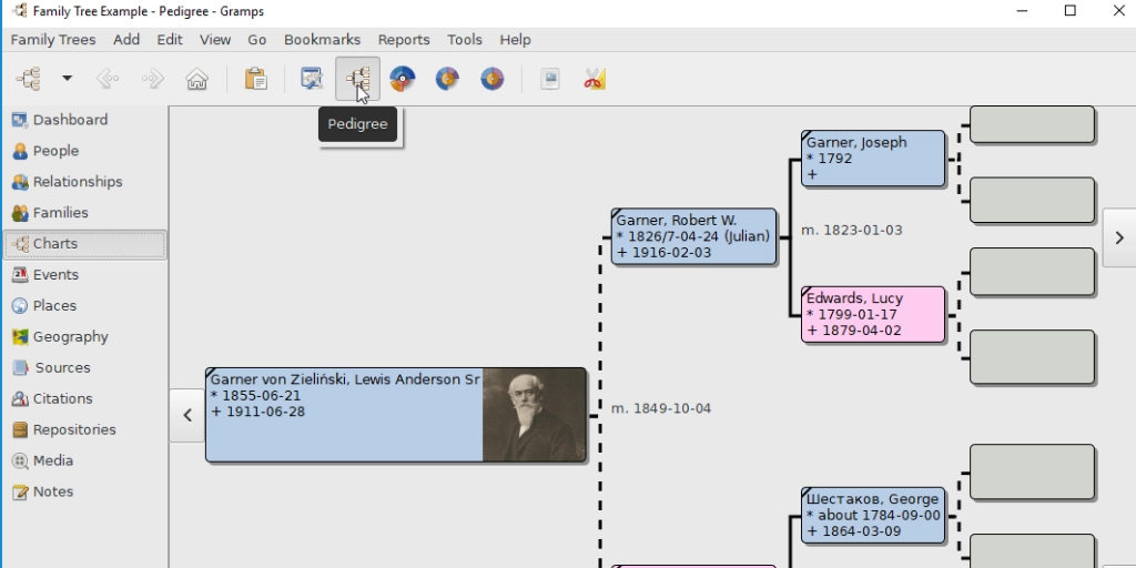 Migliori software per fare lalbero genealogico Gramps