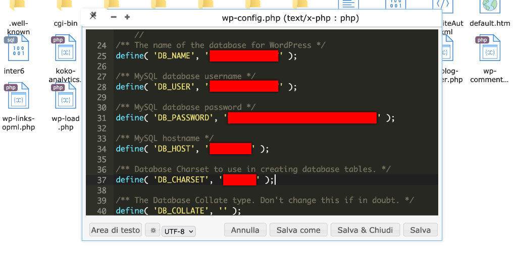 Come trasferire un sito da SiteGround ad Aruba File Manager wp config
