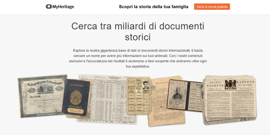 Migliori software per fare lalbero genealogico MyHeritage