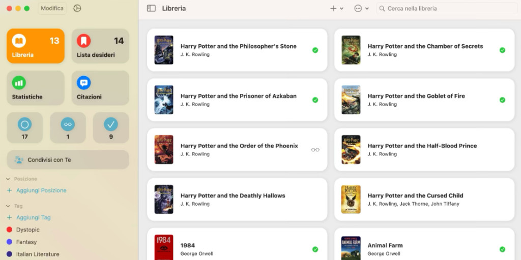 Migliori programmi per catalogare libri Book Track Catalogare libri