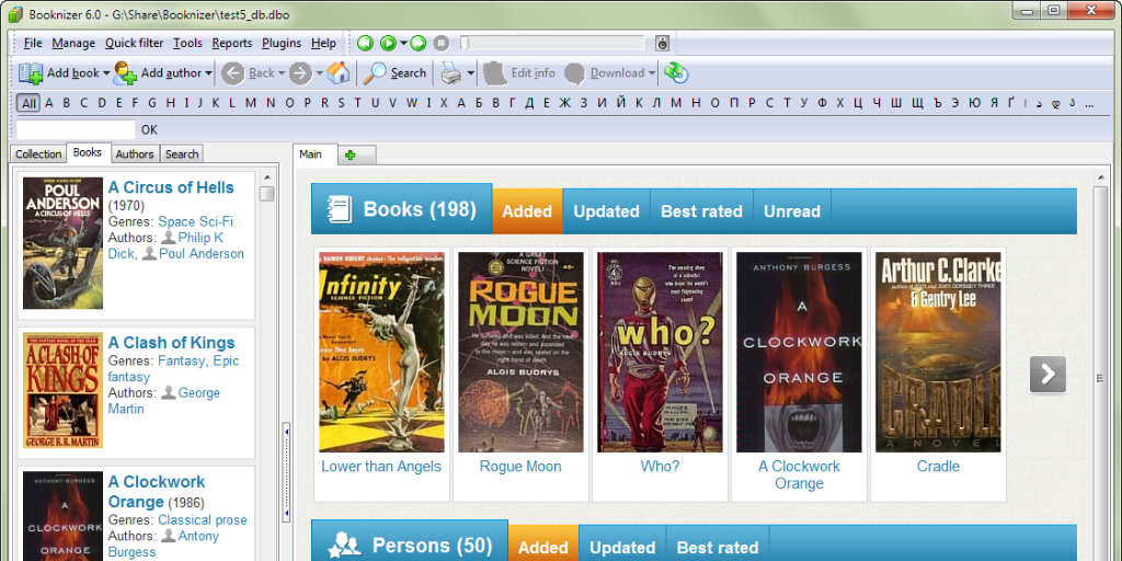 Migliori programmi per catalogare libri Booknizer