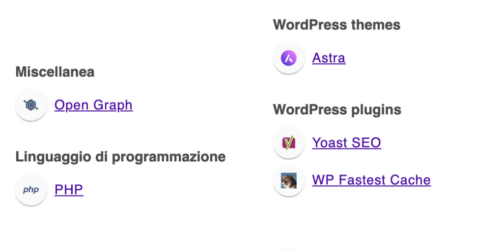 Come nascondere la versione di YOAST SEO gratis Analisi con Wappalyzer