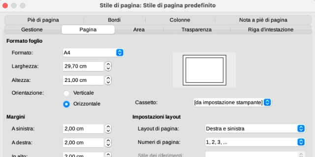 Come ruotare una pagina su LibreOffice Copertina