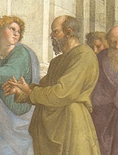 Scuola di Atene Socrate Raffaello